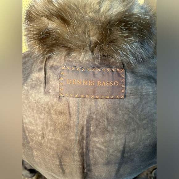 AMAZING DENNIS BASSO DESIGNER SILVERY BROWN RUSSIAN SABLE FUR COAT JACKET SMALL - Picture 11 of 11